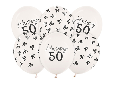Balony 30 cm, Kokardki, mix (1 op. / 6 szt.)