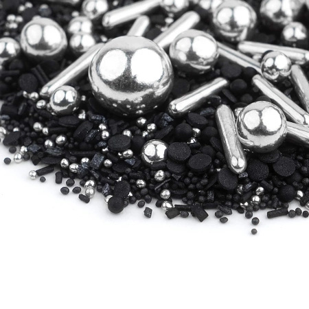 Posypka dekoracyjna Sparkling Black 90g Słodki Bufet
