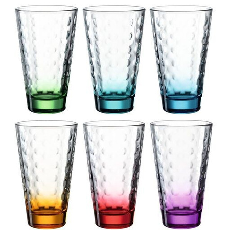 Zestaw 6 wysokich szklanek 300ml Opitc