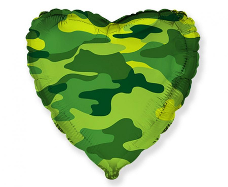 #BFK Balon foliowy 18" FX - Serce (military) KK