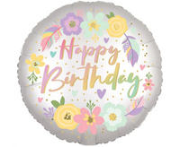 #BFK Balon foliowy 18" CIR - Boho Bday Satin Flowers