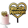 Topper na tort 15x12 cm WIECZÓR PANIEŃSKI