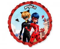 #BFK Balon foliowy 18" FX - Miraculous - Street (okrągły), niepakowany