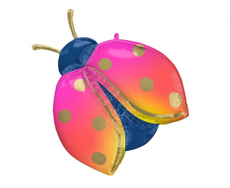 #BFK Balon foliowy SHP - Kolorowa Biedronka, 68x83 cm, zapakowany