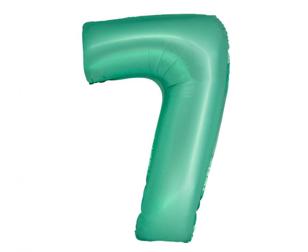 #BFC44 Balon foliowy Smart, Cyfra 7, miętowa matowa, 76 cm KK
