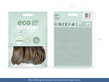 Balony Eco 30cm pastelowe, jasny niebieski (1 op. / 10 szt.)