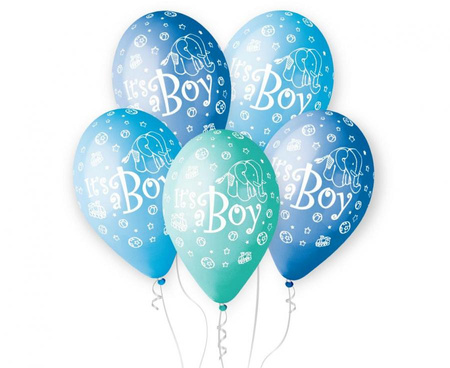 #BL Balony Premium Its a Boy, 12 cali/ 5 szt.