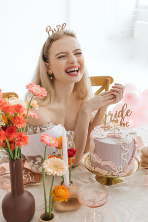 Balon foliowy Muszelka Bride to be, 52x50 cm, mix
