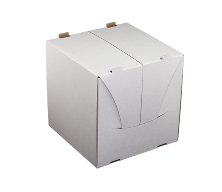 Pudełko na tort 30x30x30 cm z tektury falistej – widok ogólny