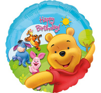 #BFK Balon foliowy 18" CIR - "Pooh and Friends Sunny BDAY"