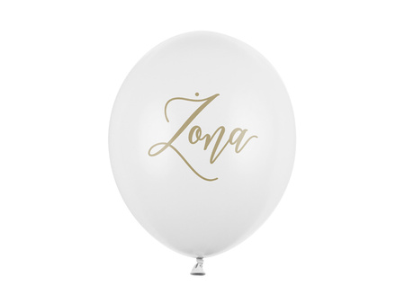 Balony 30cm, Bride to be, Crystal Clear (1 op. / 50 szt.)