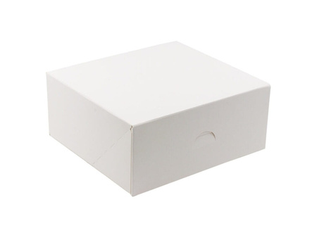 Pudełko na ciasto 20,7x19,2x9 cm BIAŁE