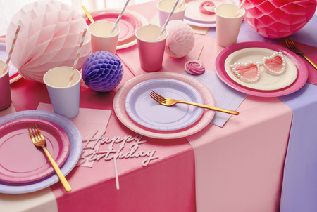 Talerzyki Pająk, 23 cm, mix (1 op. / 6 szt.)