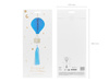 Balon foliowy Gwiazda 3D, 70cm, srebrny