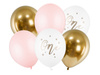 Balony Rainbow 30cm metalizowane, różowe złoto (1 op. / 100 szt.)