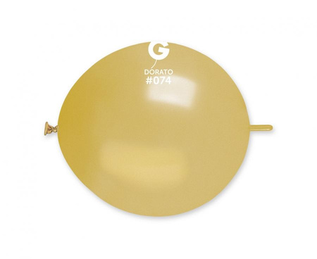 #BL Balon GLM13 metal "Do girland" - złote Dorato / 100 szt.