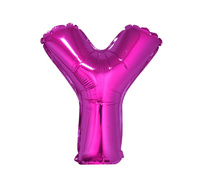 #BFK Balon foliowy "Litera Y", różowa, 35 cm KK