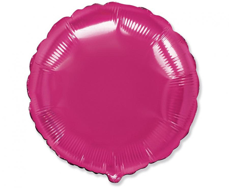 #BFK Balon foliowy 18" FX - Okrągły (ciemnoróżowy), niepakowany
