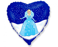 #BFK Balon foliowy 18" FX - Śnieżna Kraina - Księżniczka (blond), pakowany