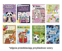 #ZK Laurka z brokatem B6B 117x167 Urodziny Dziecięce zest. 754 Dziecięce - Chłopiec, Dziewczynka