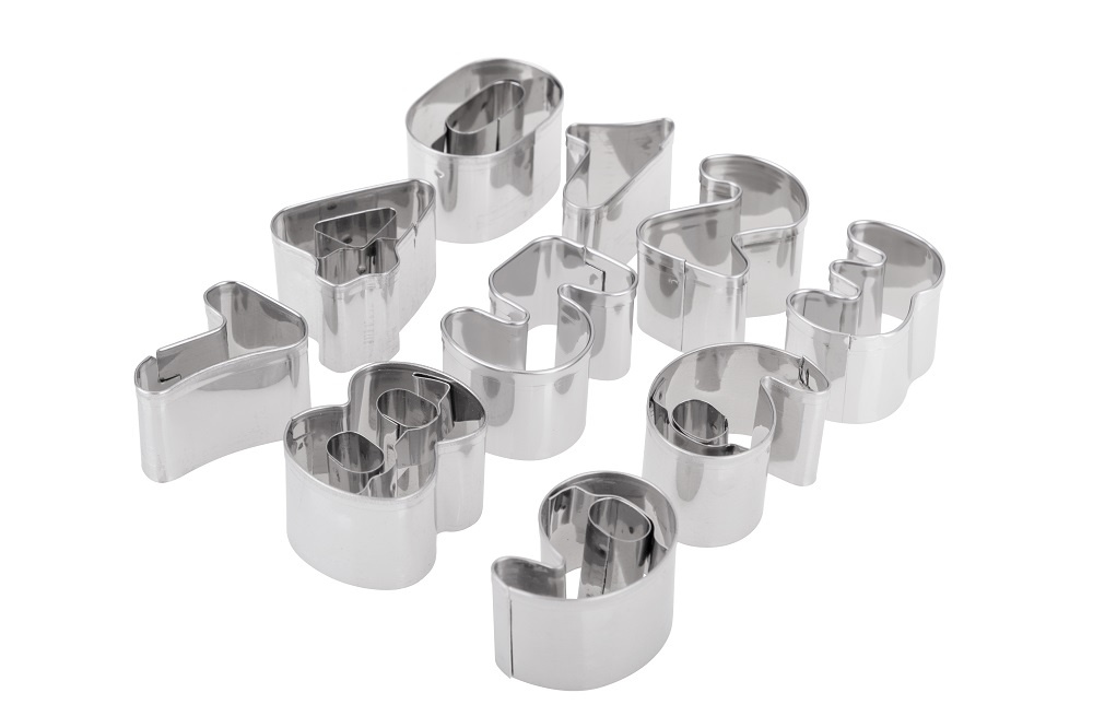 Zestaw wykrawaczy do ciastek w kształcie cyfr PRACTICO Galicja w opakowaniu