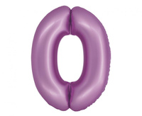 #BFC32 Balon foliowy Smart, Cyfra 0, lawendowa matowa, 76 cm KK