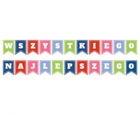 #DEGI Girlanda Wszystkiego Najlepszego, flagi, 2x400 cm