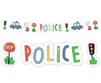 #DEGI Girlanda papierowa Police, 300 cm KK