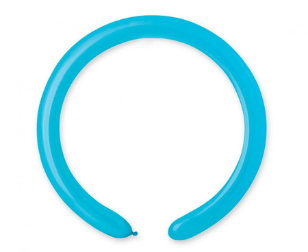 #BL Balony D4 - Rurki włoskie błękitne 09/ 100 szt.