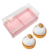 Opakowanie na 2 monoporcje 17,5X8,5X7,5 cm RÓŻOWE