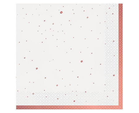 #ZSE_GD Serwetki Celebrate (różowo-złote), certyfikat FSC, 33x33 cm/ 20 szt.
