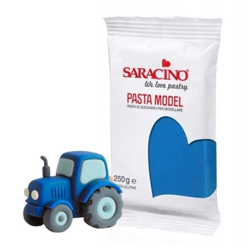 Lukier plastyczny masa cukrowa do modelowania figurek na tort NIEBIESKA 250g Saracino