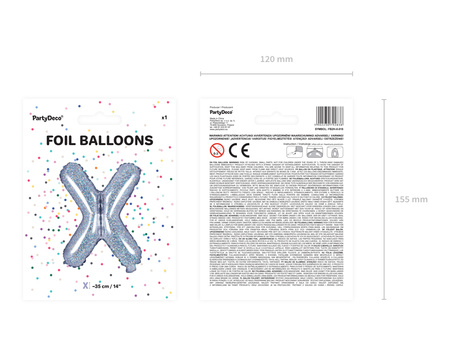 Balon foliowy 50th Birthday, złoty, 45cm