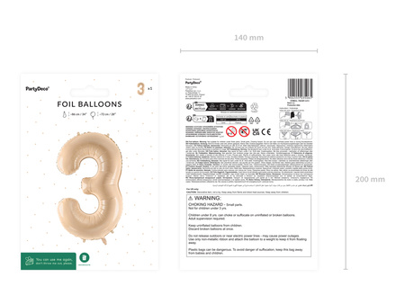 Balon foliowy Kotek, 83 x 77 cm