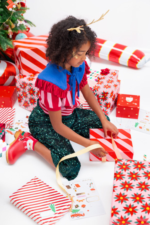 Naklejki świąteczne Zimowy las, mix