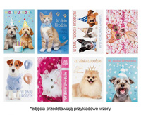 #ZK Laurka z brokatem B6B 117x167 Urodziny zest. 719 Dziecięce - Foto, Koty, Młodzieżowe, Psy, Zwierzęta