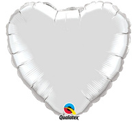 #BFK Balon foliowy 18" HRT "Serce srebrne"