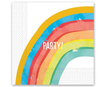 #ZSE Serwetki papierowe Rainbow Party, rozm. 33 x 33 cm, 20 szt.