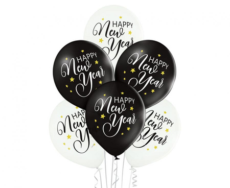 #BL Balony D11 Happy New Year 2C/2S, 6 szt.