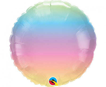 #BFK Balon foliowy 18 cali QL RND Pastel Ombre (nie pakowany) KK