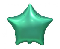 #BFK Balon foliowy "Gwiazda", matowa, zielona, 19" KK