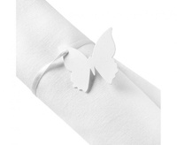 #DEI Zawieszka elegancka Butterfly, biała, 10 szt.