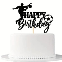 Topper na tort HAPPY BIRTHDAY PIŁKARZ BRAMKA GOL
