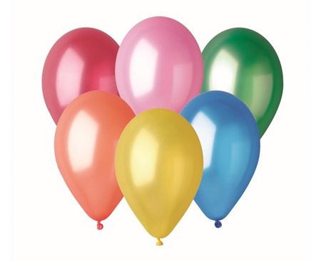 #BL Balony AM80 metal 8" - różnokolorowe 82/ 100 szt.