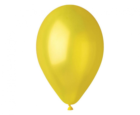 #BL Balony GM90 metal 10" - żółte 30/ 100 szt.