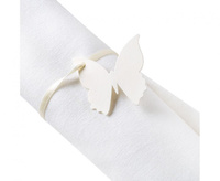 #DEI Zawieszka elegancka Butterfly, kość słoniowa, 10 szt.