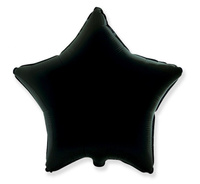 #BFK Balon foliowy 18" FX - Gwiazda (czarna), niepakowany