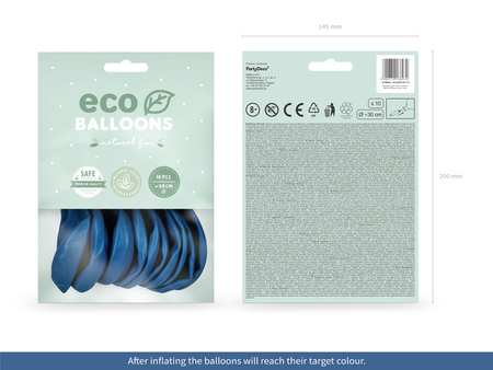 Balony Eco 26cm metalizowane, lawenda (1 op. / 10 szt.)