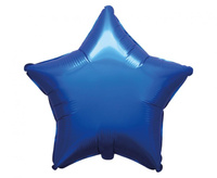 #BFK Balon foliowy 18" FX - Gwiazda (satynowy Navy Blue), pakowany