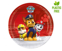 #ZTA Talerzyki papierowe Paw Patrol Ready for Action (Nickelodeon), next generation, 20cm, 8 szt. (plastic-free) KK
